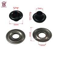 Œillets métalliques ronds en laiton de 21 mm de diamètre, sans nickel, pour accessoires de sac à dos, vente en gros directe usine