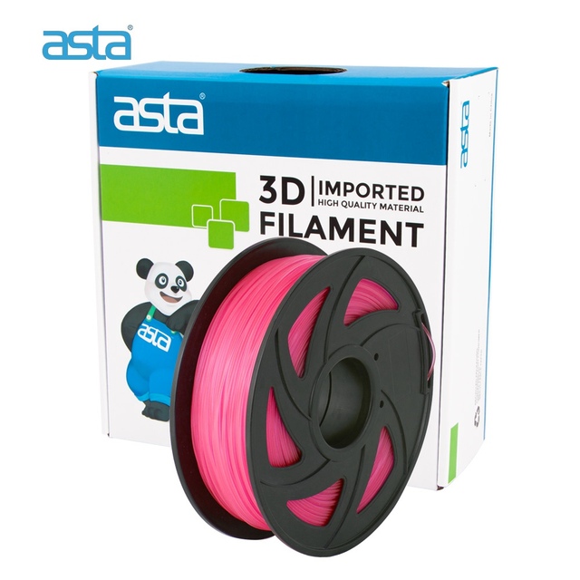 ASTA Supplier 1.75mm 1KG 1Roll TPU ASA PETG ABS PLA+ PLA Materials Luminous Glow in the Dark Pink 3D Printer Filament