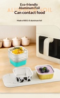 Barquettes alimentaires carrées jetables en aluminium, résistantes à la chaleur, compatibles micro-ondes, réutilisables, écologiques, pour mariage