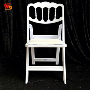 <span class=keywords><strong>Chaise</strong></span> <span class=keywords><strong>pliante</strong></span> portable blanche en plastique de type <span class=keywords><strong>Napoléon</strong></span> pour événements et mariages – Vente chaude directe usine - Product Image 1