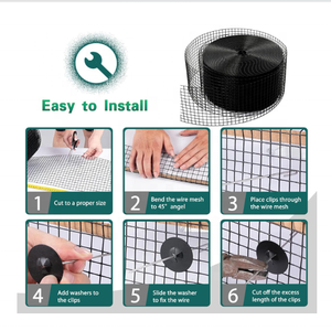 شبكة حماية 8inx10 0ft الطيور/المخلوق شبكة حماية الطيور سلك حماية الشاشة شبكة سلكية - Product Image 6