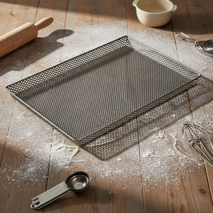 Plateau de cuisson perforé en acier inoxydable, plaque de four en maille robuste <span class=keywords><strong>pour</strong></span> pizza, biscuits, gâteaux, antiadhésif, usage commercial et domestique - Product Image 1