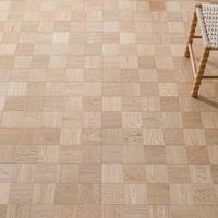 Planchers chauffants E0 résistants à l'usure, parquet en chêne naturel en mosaïque, parquet massif multicouche, revêtement de sol composite