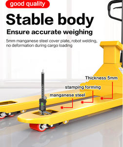 Электронные весы-транспортировщик для поддонов 1.5-3 тонны, ручной электрический гидравлический подъемник с весами 3000 кг (2 тонны) - Product Image 3