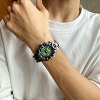 Montre numérique sportive en alliage au design Goth Y2K, bracelet 18 mm, forme griffe unique, style vintage rétro simple pour hommes et femmes à la mode