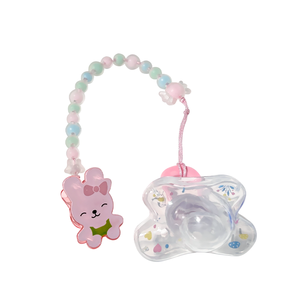<span class=keywords><strong>Attache</strong></span>-sucette en silicone souple <span class=keywords><strong>pour</strong></span> bébé, motif papillon perlé, avec chaîne anti-chute - Product Image 6