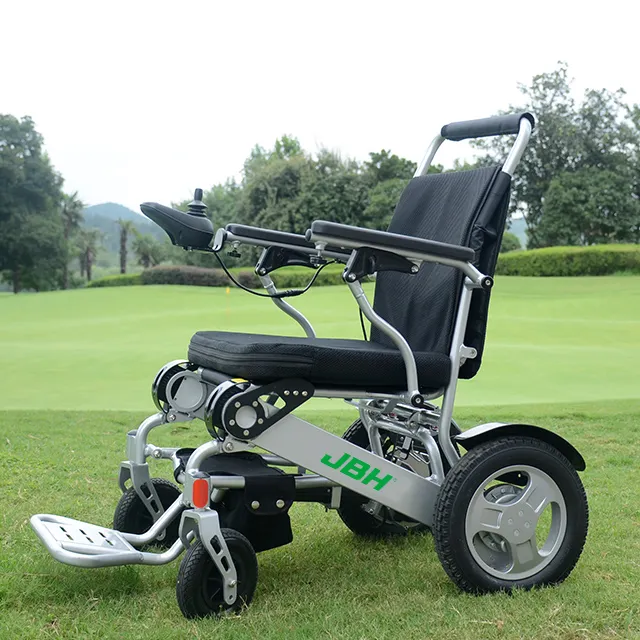 Modelo 2024 plegable y de viaje silla de ruedas eléctrica ligera Motor sillas de ruedas motorizadas silla de ruedas eléctrica aviación viaje seguro