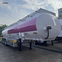 Semi-remorque citerne chimique pour transport de carburant, 3 essieux, 40 000 litres, transport d'huile, acier, usage intensif, capacité de transport de liquides sur route
