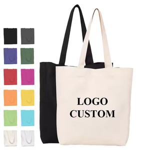 Customized high-quality <b>drawstring</b> embroidery custom <b>canvas</b> striped <b>canvas</b> <b>bag</b> with zipper - Product Image 6