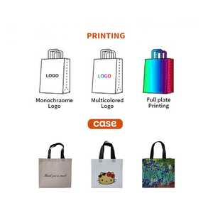 Gran oferta, bolsa de mano plegable no tejida, bolsa de compras de Boutique reciclada de tamaño mediano para uso Superet y exposiciones para regalos - Product Image 3