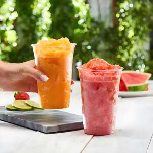 90mm 8oz 10 12 16 24 32 oz Cetak Logo Kustom Film Penyegel Pp Pet Gelas Plastik Sekali Pakai Transparan untuk Dessert Kopi dengan Tutup - Product Image 1