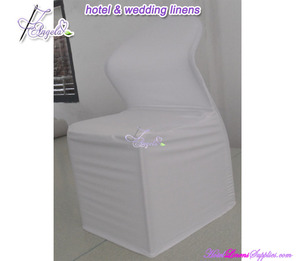 เก้าอี้เท้าแขนผ้าสแปนเด็กซ์สีขาวเหมือนไม่มีถุงสำหรับใส่ในงานแต่งงานที่คลุมด้วยแขนสำหรับเก้าอี้แขน - Product Image 2