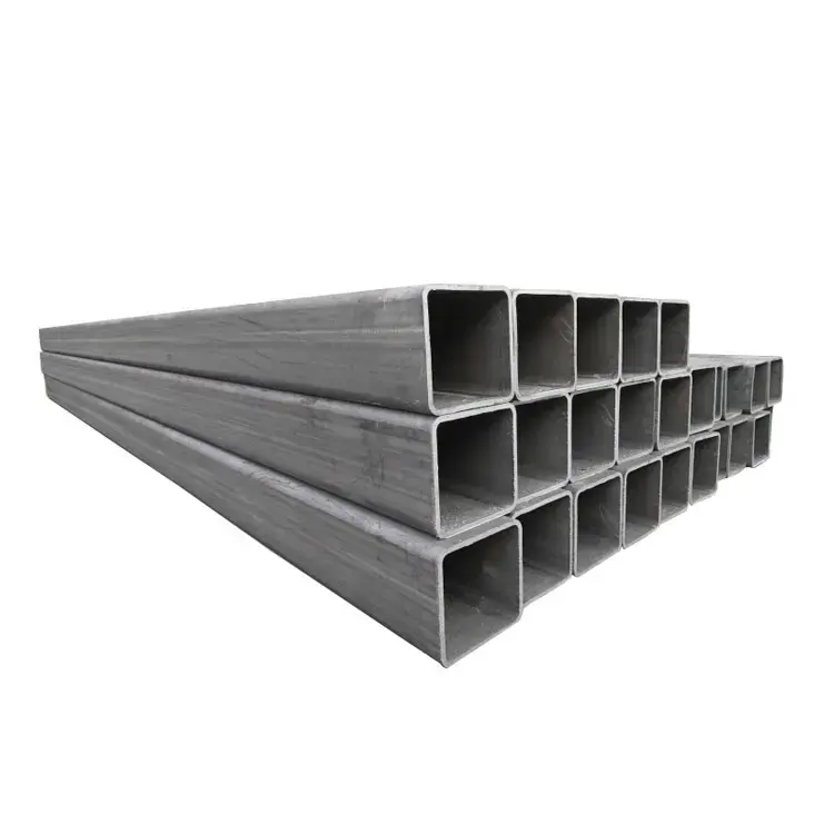 China Factory Hot Rolled Black Carbon Square Rectangular Hollow Section Steel Pipe Tube