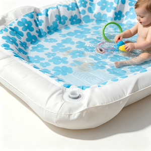 Tapete de Juego con Aspersor de Agua <span class=keywords><strong>para</strong></span> Niños, Duradero y de Primera Calidad, con Estampado Floral, Antideslizante, de PVC, <span class=keywords><strong>para</strong></span> Diversión en el Jardín, la Playa o al Aire Libre en Verano - Product Image 3