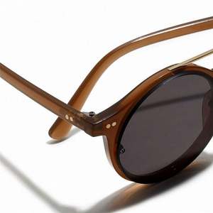 Gafas de Sol Redondas Vintage de Moda 2019 para Mujer, Montura Roja, Doble Barra, Gran Venta - Product Image 4