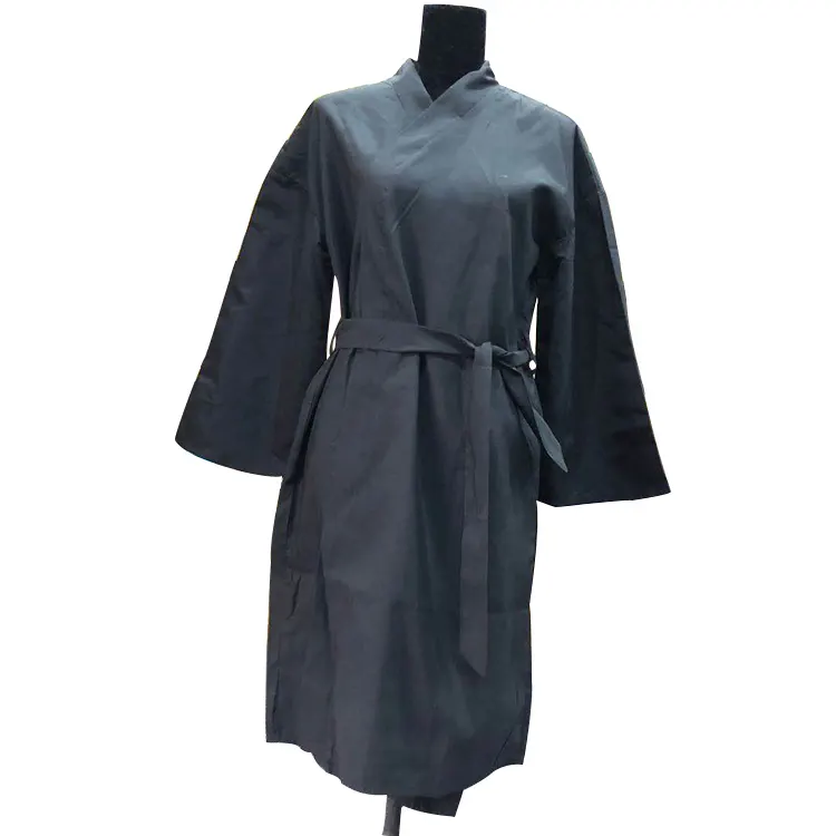 % 2020 geri dönüştürülmüş polyester kuaför cape kimono RPET kuaför salonu koruma kimono