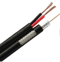 Câble coaxial RG59 avec câble d'alimentation CCS/CCA/Cuivre Siamois CCTV Fil pour caméra de sécurité RG59 Câble coaxial CATV pour le Nigeria