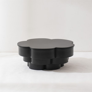 Nhà Máy Thiết Kế Nội Thất Nhà Minamist Hiện Đại Bắc Âu Đám Mây Vòng Thiết Kế Phòng Khách Màu Đen Nhựa <span class=keywords><strong>Sofa</strong></span> Bên Bàn Cà Phê - Product Image 2