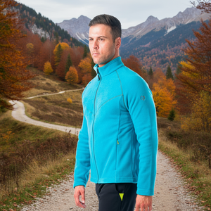 TIVO pile Polartec uomo leggero antivento impermeabile Outdoor abbigliamento Casual cappuccio con chiusura a cerniera per la stagione autunnale - Product Image 3