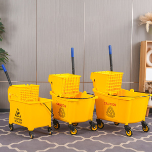 Cubo de Lavado Multiusos con Ruedas Silenciosas y Estructura de Plástico Resistente al Desgaste para Servicios de <span class=keywords><strong>Limpieza</strong></span> Doméstica y Comercial - Product Image 5