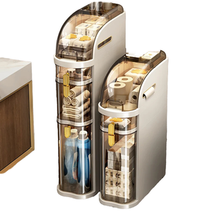 Mueble de Almacenamiento Rectangular Estrecho para Baño con Cajones y Ruedas, Apilable y Delgado, Venta al por Mayor - Product Image 4