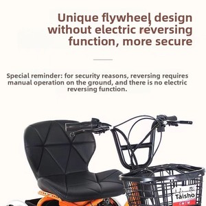 Tricycle Électrique à Pédales Double Usage, Véhicule Utilitaire à Caisse Ouverte, Léger, <span class=keywords><strong>pour</strong></span> Personnes Âgées et à Mobilité Réduite - Product Image 2