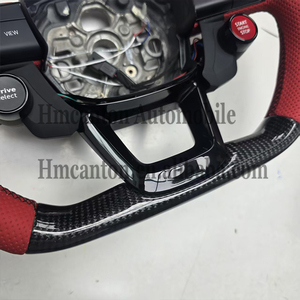 Volante Deportivo de Fibra de Carbono y Cuero con LED para Audi A3 A4 A5 A6L A8 Q5 Q7 Q8 TT B9, Nuevo Diseño, Venta al Por Mayor - Product Image 4