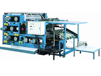 Machine d'impression flexographique automatique à tambour central 6 couleurs 60 pièces/min pour sacs tissés en plastique avec contrôle PLC