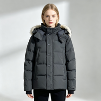 Manteau d'hiver unisexe personnalisé pour couple, avec capuche amovible brillante, épais, coupe-vent, thermique, veste en coton pour femme, vêtements d'extérieur décontractés pour homme et femme