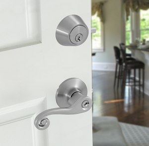 ชุดล็อคประตูอพาร์ทเมนท์ WEKIS รุ่นโมเดิร์น ความปลอดภัยสูง ประหยัด คุ้มค่า พร้อมกุญแจแบบคันโยก  ระบบล็อคแบบเดดโบลท์  ไม่ใช้กุญแจ  ขนาด 60 มม. ผลิตจากโลหะผสมสังกะสี - Product Image 4