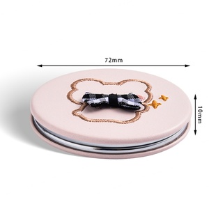 กระจกพกพาลายการ์ตูนน่ารักแบบกำหนดเองได้ กระจกสองด้านทรงกลม กระจกพกพาแบบสั่งทำ - Product Image 5