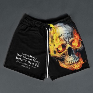 Pantalones Cortos de Malla <span class=keywords><strong>Fear</strong></span> Money de Marca Americana para Hombre y Mujer, Holgados, Tallas Grandes, a la Moda, para Playa y Deportes, Verano - Product Image 3
