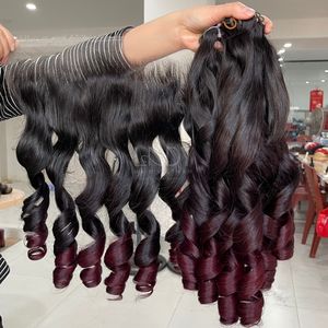 Extensiones de Cabello Natural de Alta Calidad, Color Ombre, con Frontal y Mechones para Hacer Pelucas - Product Image 2