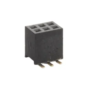 Conector eléctrico negro de 3 pines, conector hembra de 2,54mm