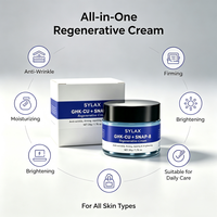 Crème régénérante GHK-CU SNAP-8, peptide anti-rides, lifting, réparation de la barrière cutanée, éclaircissant, hydratant pour le visage, vente en gros OEM, 50g ODM