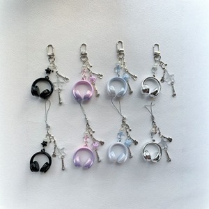 AM Hit Cross-border Best-selling Trend Music <strong>Headphones</strong> Personalized Cool Version Student Backpack Keychain Pendant - Product Image 3