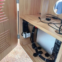 Cabina de Fotos 360° con Pantalla Táctil, Conexión Bluetooth y Wi-Fi, Impresión Instantánea, Portátil, para 15 Personas, Compatible con Smartphones