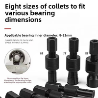 Kit de 9 pièces pour démontage de roulements internes, extracteur de moyeu de roue, marteau coulissant Peilin, outil d'extraction