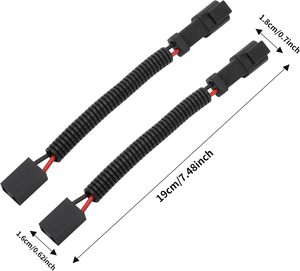 자동차 및 전자 제품용 독일산 DT DTP 2핀에서 H7 암형 전구 개조 배선 하네스 교환 커넥터 어댑터 - Product Image 2