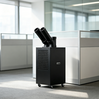 Climatiseur portable commercial électrique 18000 BTU avec chauffage et refroidissement pour usage extérieur