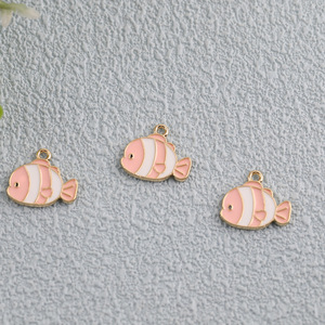 Cute Cartoon Multi-Color Two-Tone Chubby Fish Zinc Alloy Pendant DIY Jewelry Charms Unisex Fashion Accessory - Product Image 4
