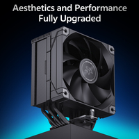 SNOWMAN MT6-V4D-BK 12V Aluminium Gaming PC CPU Ventilateur De Refroidissement 120mm Refroidissement Par Air 4Pin Connecteur Solution Parfaite pour les Propriétaires de PC