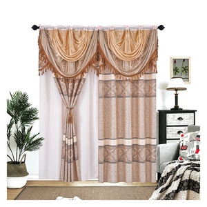Rideau à fenêtre plate <span class=keywords><strong>en</strong></span> Jacquard, vente <span class=keywords><strong>en</strong></span> gros, rideaux de salle de conférence, marron romantique, vente <span class=keywords><strong>en</strong></span> gros, fabriqué <span class=keywords><strong>en</strong></span> chine - Product Image 1