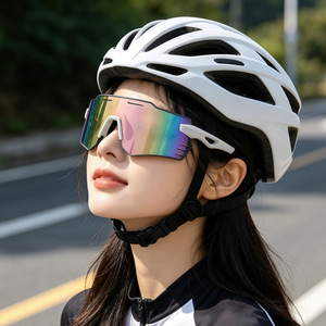 Polarized Cycling Sunglasses <b>Large</b> <b>Frame</b> Anti-Uv Protection Outdoor Sports Goggles - Product Image 5