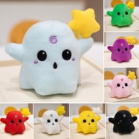 Porte-clés fantôme en peluche multicolore Kawaii en gros, accessoire étoile, pendentif fantôme rembourré, décoration de sac, cadeau promotionnel pour festival