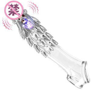 23Cm Elastische Condoom Herbruikbare Penis <span class=keywords><strong>Ring</strong></span> Extender Mouw Vertraging Ejaculatie Penis Vergroting Seksspeeltjes Voor Mannen Intiem Goed % - Product Image 1