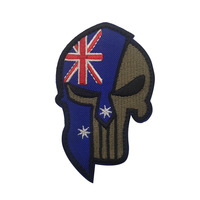 Patch brodé Punisher LOGO Tactics avec fixation auto-agrippante
