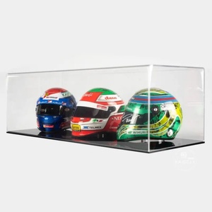 High Quality Clear Acrylic Football Helmet Display Case for <b>Model</b> Cars Mini Helmets Custom Size Thickness YAGELI Brand Home - Product Image 1