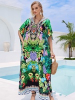 Nouvelle arrivée : Robe kaftan d'été pour femme, robe maxi en coton uni, robe de plage, robe de soirée, robe de vacances, robe de plage pour la plage
