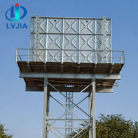 Tour de réservoir d'eau à structure en acier galvanisé à chaud de haute qualité et à faible coût pour l'Afrique – Bâtiment métallique préfabriqué